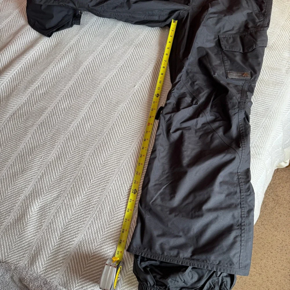 Burton Dryride Snowboard‎ Pants Mens Medium Black Cargo Ski Winter Pants